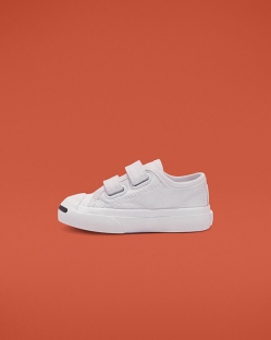 Converse Easy-On Jack Purcell Lány Rövidszárú Fehér | DLGCSPO-HU